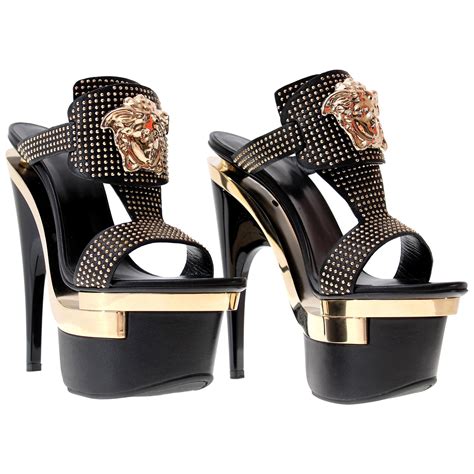 versace hees|Versace platform sandals.